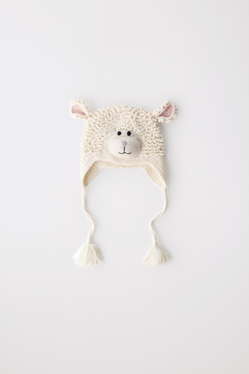 LIMITED EDITION WOOL SHEEP HAT - Ecru | ZARA United States display picture 1