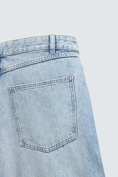 BALLOON FIT JEANS WITH ZIP - Blue / Green by Zara - Image 9