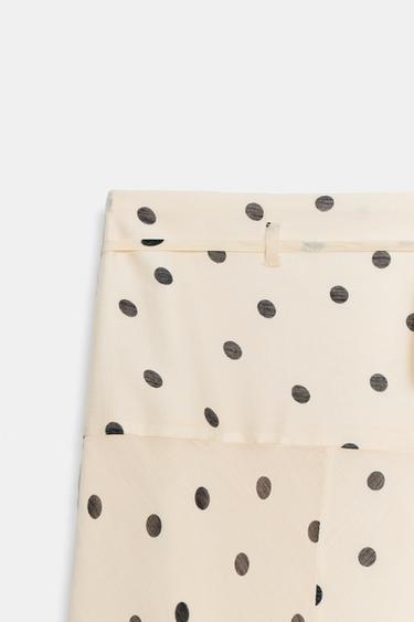 JUPE MI-LONGUE À POIS - Imprimée de Zara - Image 7