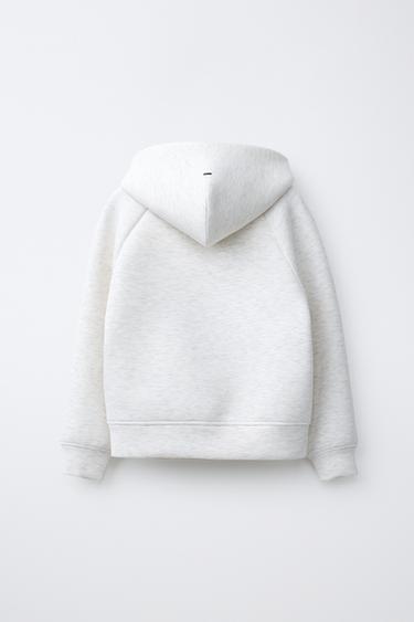 SWEAT ZIPPÉ SPORT EN NÉOPRÈNE - Gris chiné de Zara - Image 1