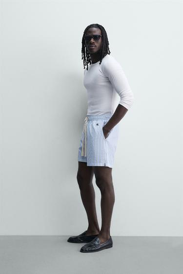 SHORT À RAYURES - Rayures de Zara - Image 3
