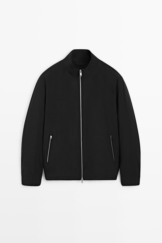 Zara Technical jacket with pocket detail - Black - Image 0
