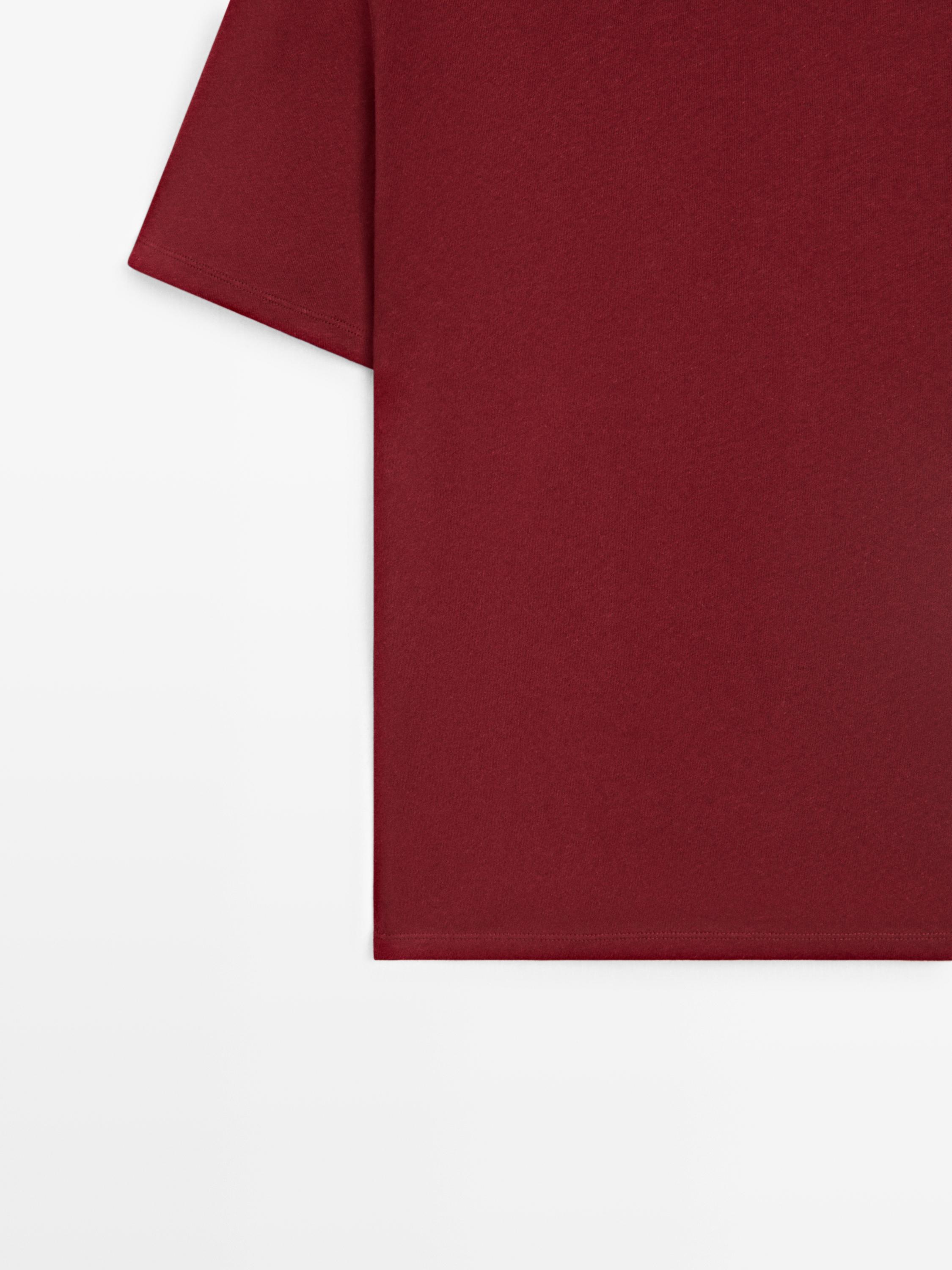 Short sleeve linen blend T-shirt