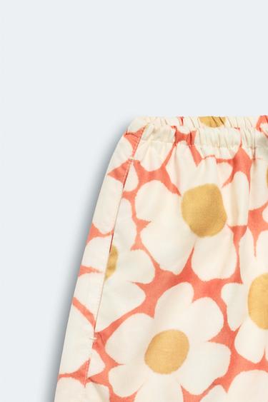 2-14 YEARS / LIMITED EDITION FLORAL SWIM SHORTS - Orange by Zara - Image 2