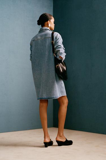 ROBE EN JEAN WILLY CHAVARRIA X ZARA - Bleu clair de Zara - Image 1