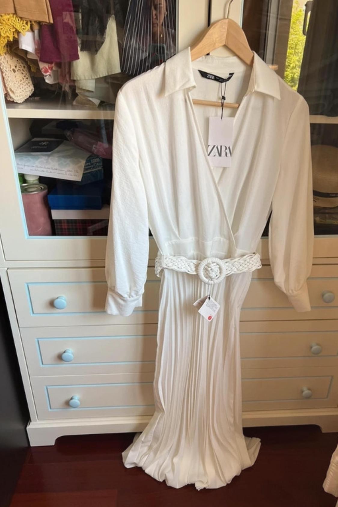 PLEATED MIDI DRESS