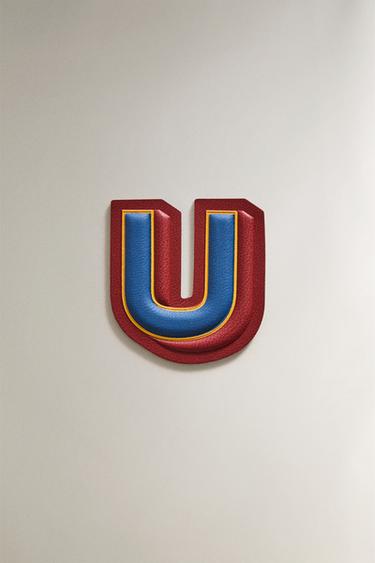 ÉCUSSON CUIR LETTRE U - Multicolore de Zara - Image 0