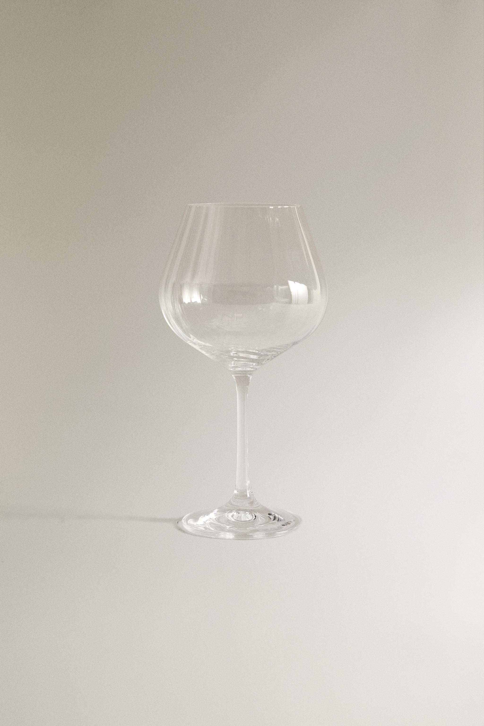 VERRE À VIN EFFET ONDULÉ BOHEMIA CRYSTAL