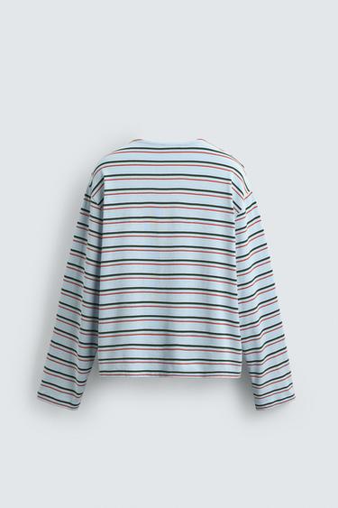 JACQUARD STRIPED T-SHIRT - striped by Zara - Image 8