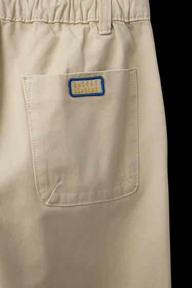 CARROT-FIT-HOSE MIT TASCHEN - Cremefarben von Zara