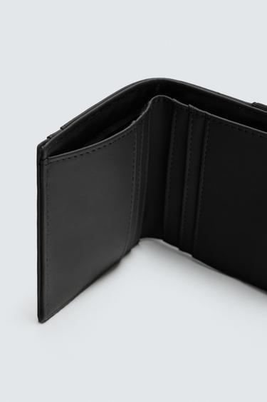 RUBBERISED WALLET WITH COIN PURSE - Black by Zara - Image 4
