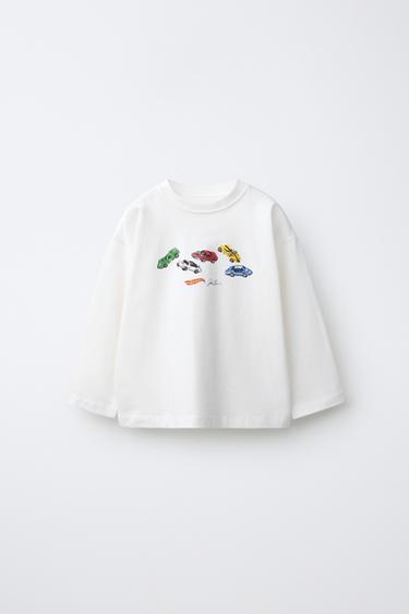 Zara HOT WHEELS™ MATTEL PRINT T-SHIRT - White