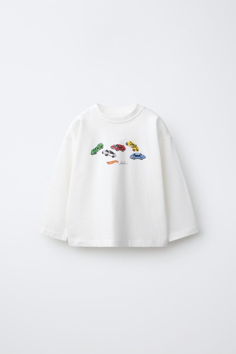 Camiseta estampado hot wheels mattel