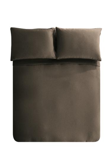 ΠΑΠΛΩΜΑΤΟΘΗΚΗ ΑΠΟ ΠΛΥΜΕΝΟ ΛΙΝΟ (140 GXM²) - Καφέ / Ποντικί του Zara