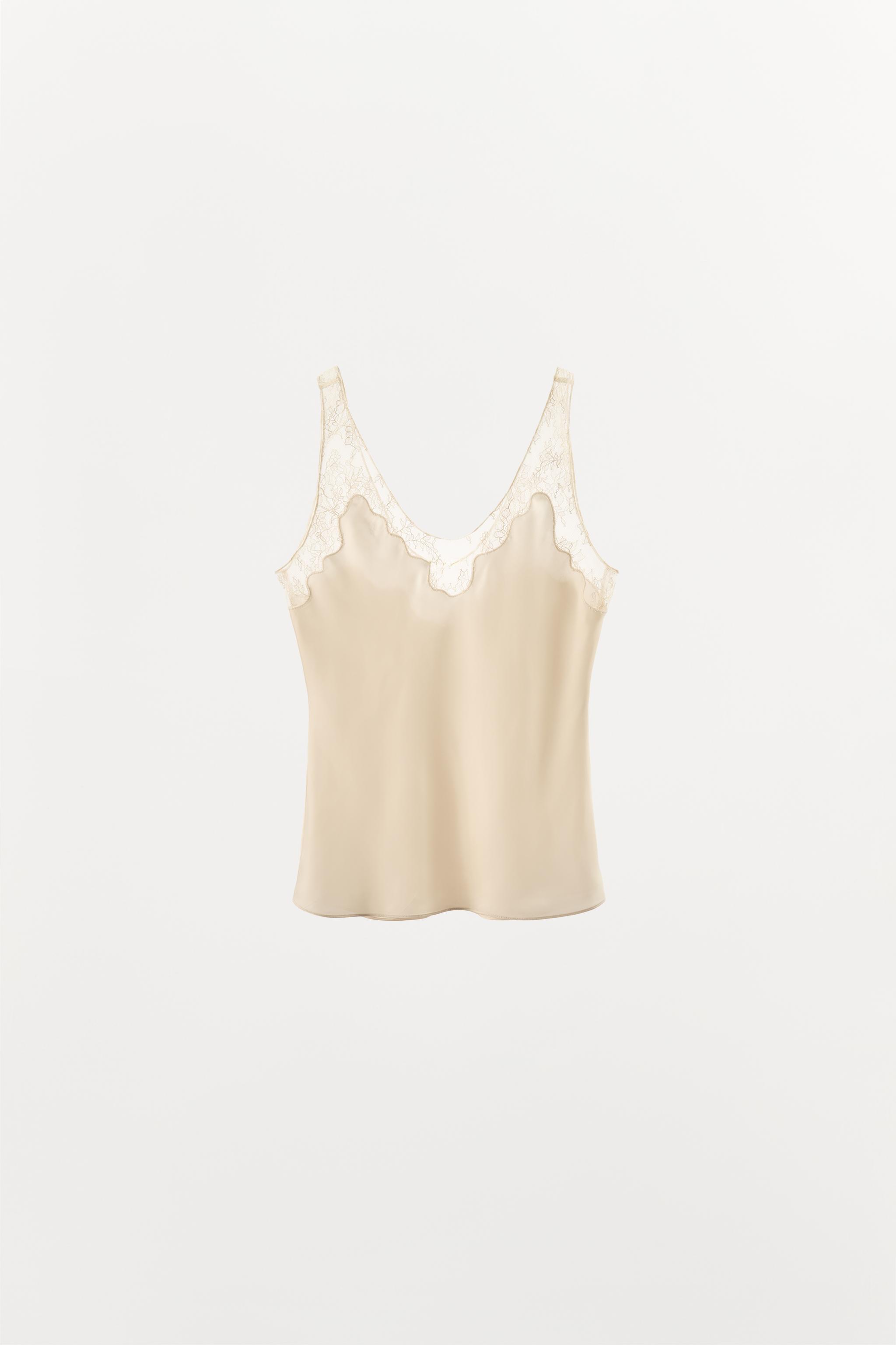 トップス Sora bicolor camisole トップス Sora bicolor camisole ice blue andmary Sora bicolor