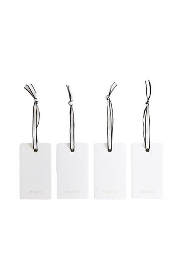 WHITE POWDERY SCENTED WARDROBE BAR PACK (PACK OF 4) - Various by Zara
