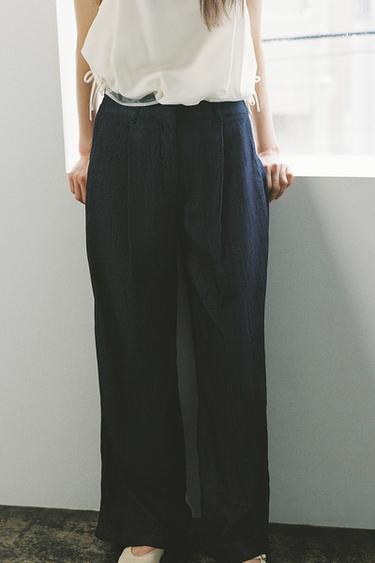 ZWコレクション デニムジョガーパンツブルーZaraのZWコレクション デニムジョガーパンツ - ブルー 