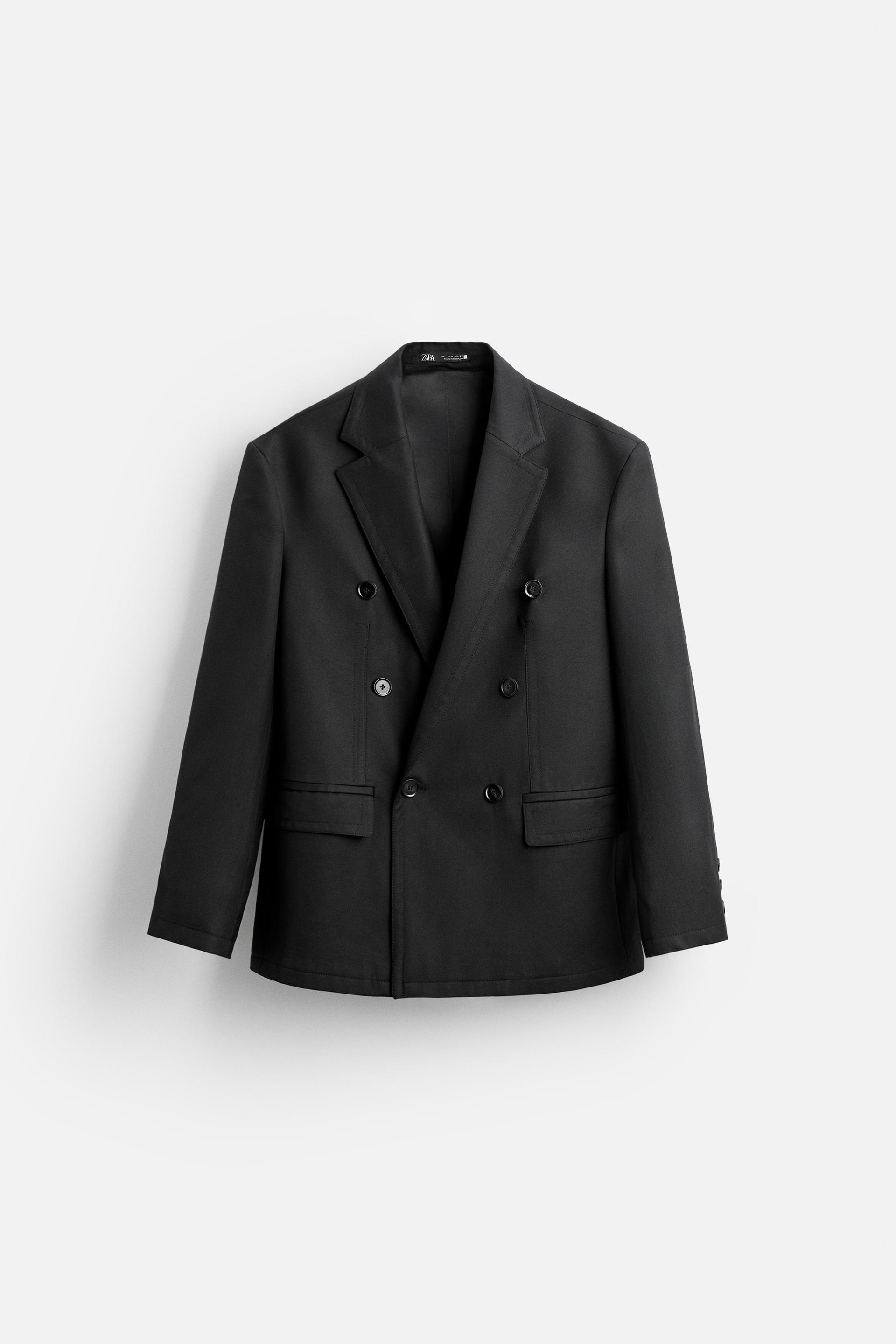 DOUBLE BREASTED SUIT JACKET - Black | ZARA United States