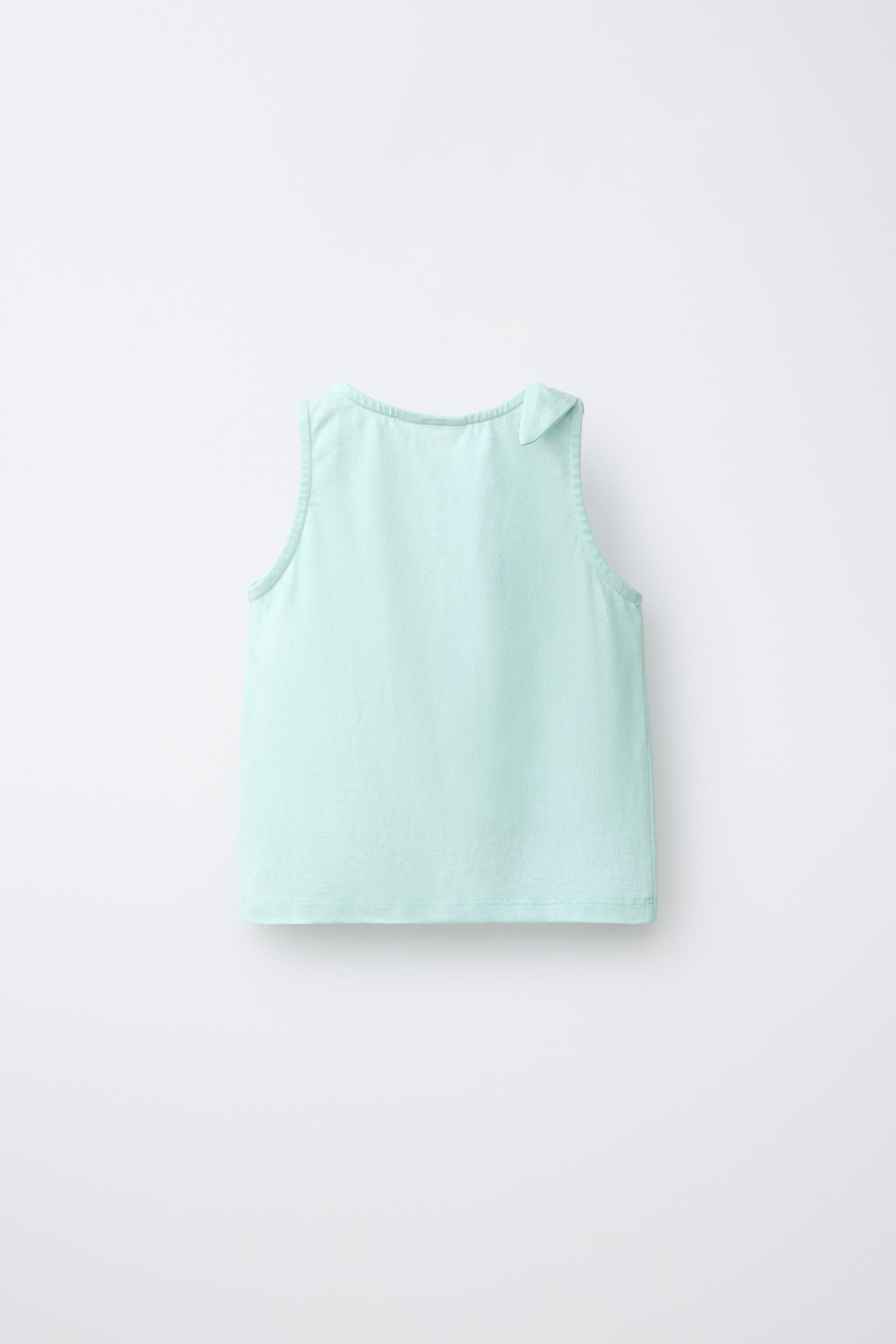 TROPICAL EMBROIDERED KNOT T-SHIRT