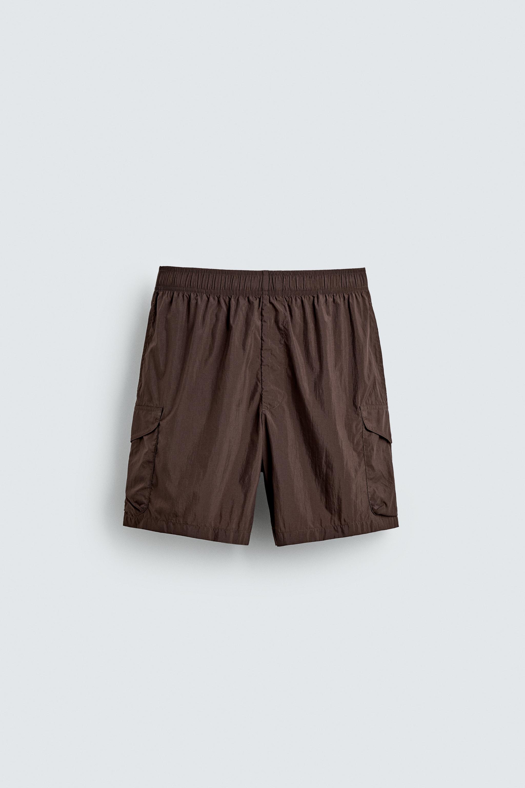 LONG CARGO SWIM TRUNKS