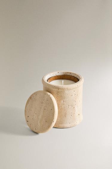 (200 G) ROSE ET PIVOINE SCENTED CANDLE - Рожевий/білий Zara