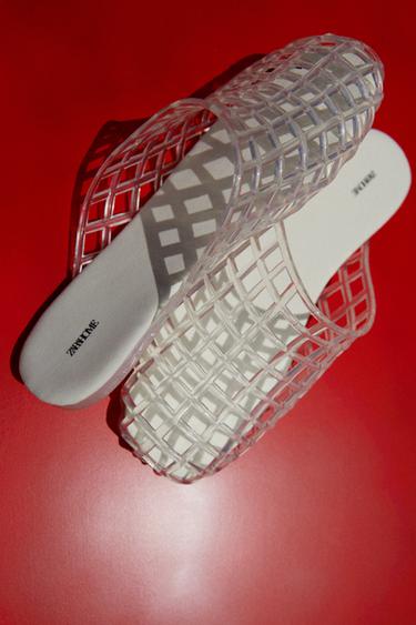 JELLY MULE SLIPPERS - White by Zara