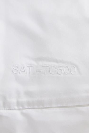 SATEEN PILLOWCASE (500 THREAD COUNT) - White by Zara - Image 5