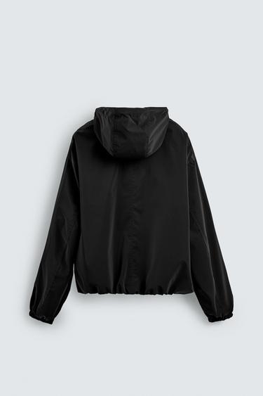 VESTE TECHNIQUE À CAPUCHE - Noir de Zara - Image 7