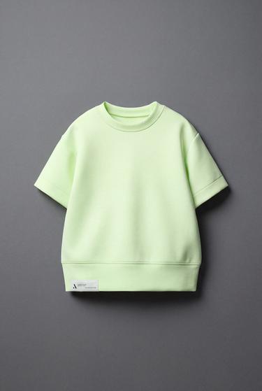 SPORTY NEOPRENE NEON T-SHIRT - Fluorescent lime by Zara