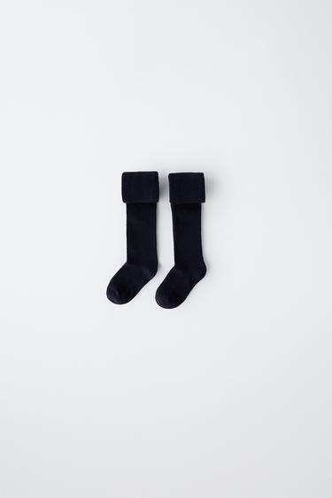 LOT DE DEUX COLLANTS UNIS - Bleu marine de Zara - Image 0