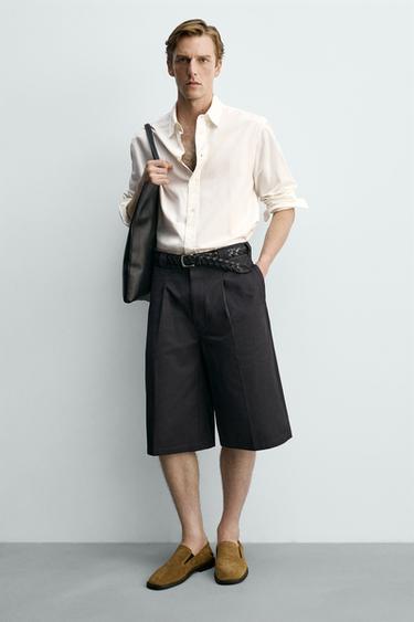 MOCASSINS EN CUIR - Beige de Zara - Image 1