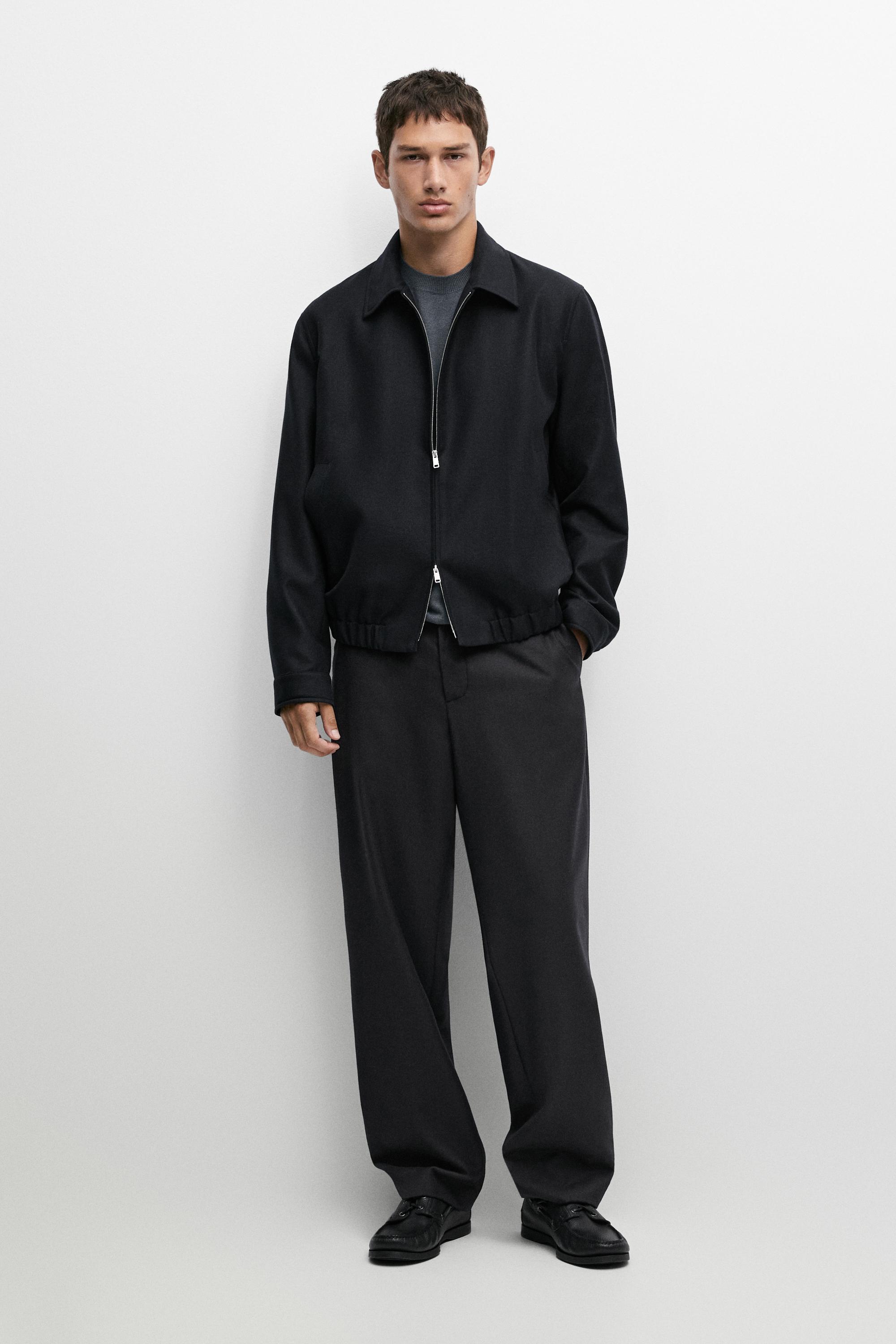 100% Wool Bomber Jacket Total Look