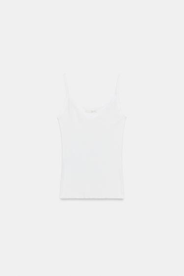 VEST TOP - White by Zara