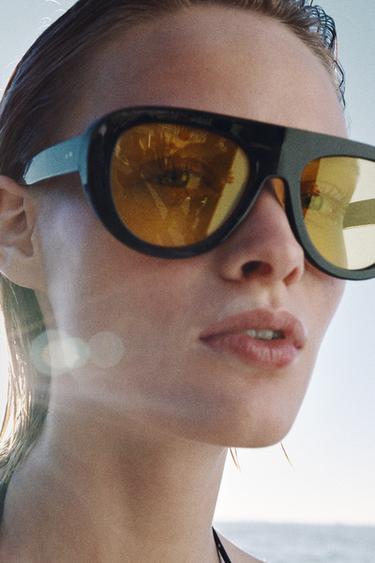 LUNETTES DE SOLEIL MAXI MASQUE - Noir de Zara - Image 1