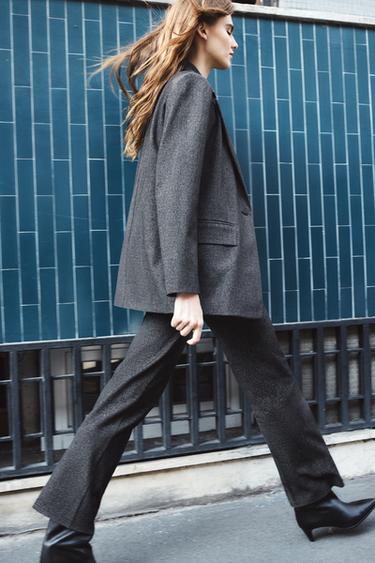 LEGGINGS FLARE - Gris vigoré de Zara