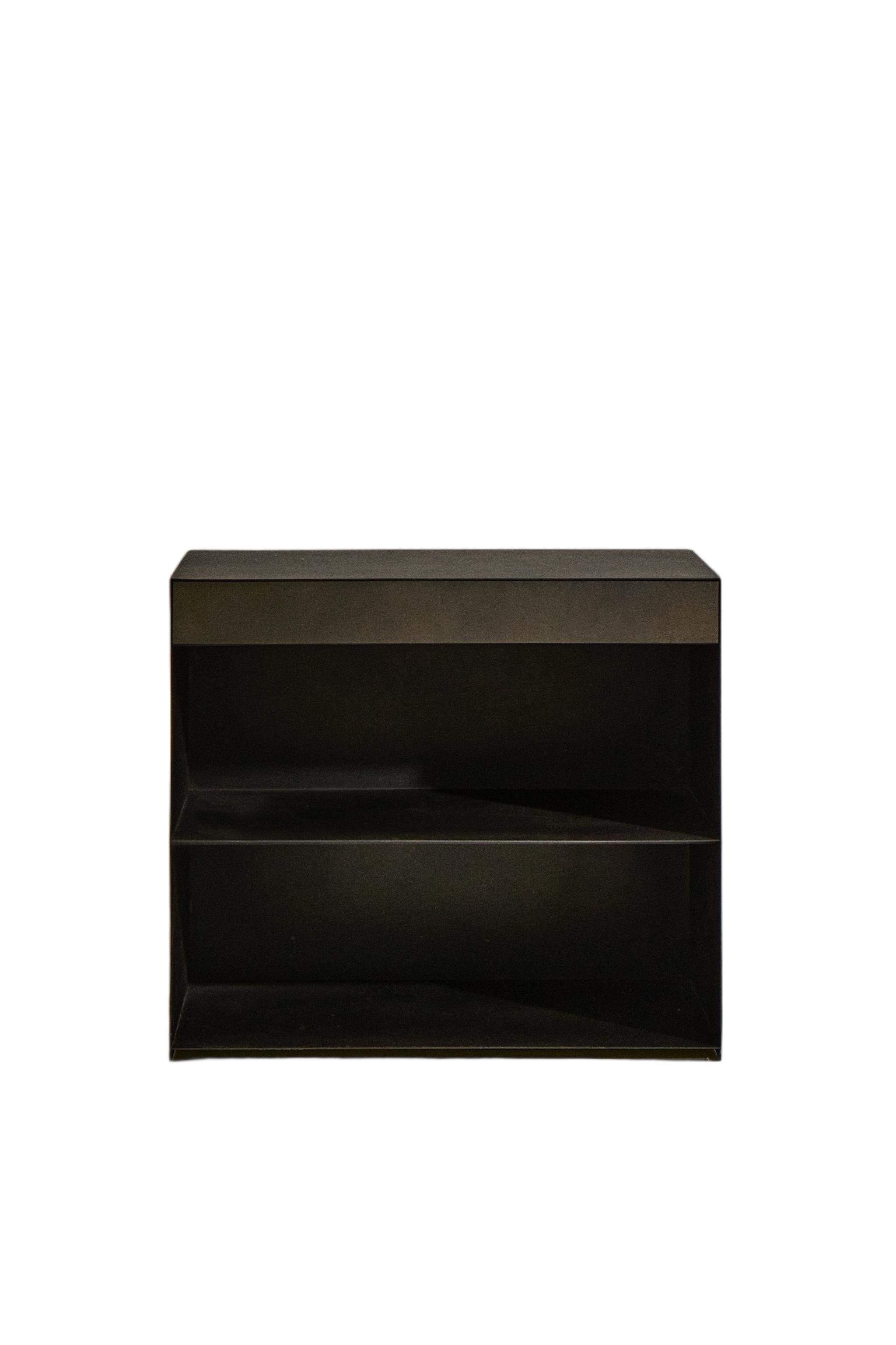 METAL BEDSIDE TABLE WITH DRAWER - Charcoal | ZARA United States