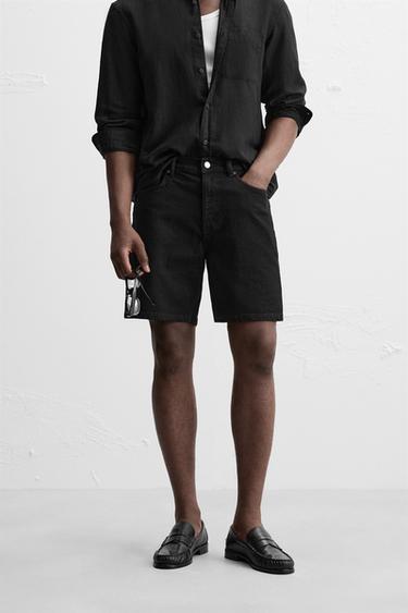 DENIM-BERMUDASHORTS IM REGULAR-FIT - Schwarz von Zara
