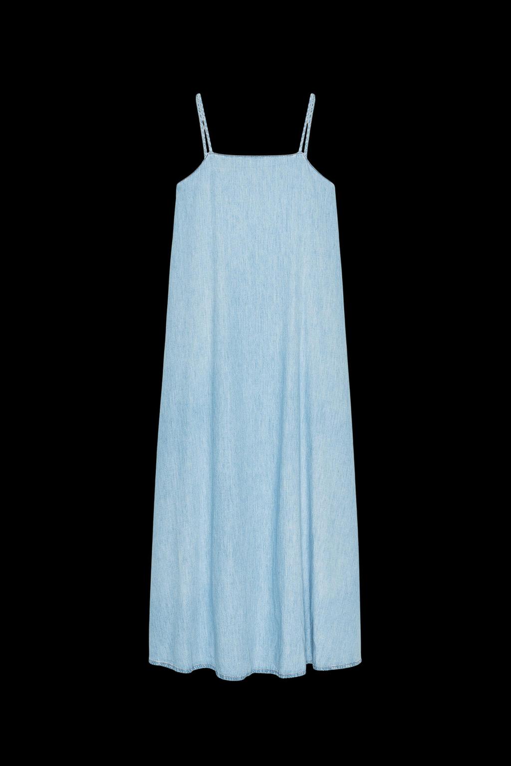 TRF DENIM MIDI DRESS