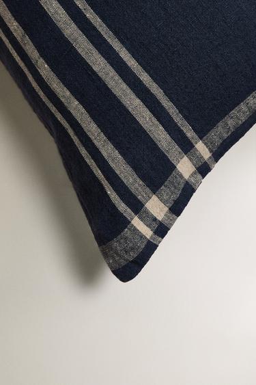 DYED THREAD CUSHION COVER - Blue by Zara - Image 1