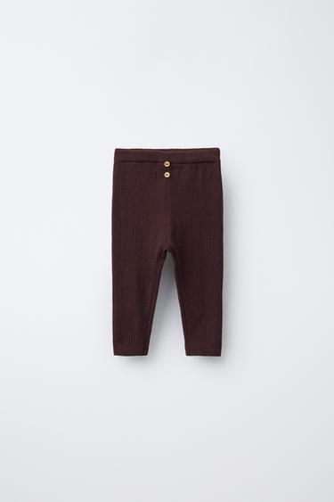 RIBLEGGING MET KNOPEN - Bordeaux van Zara