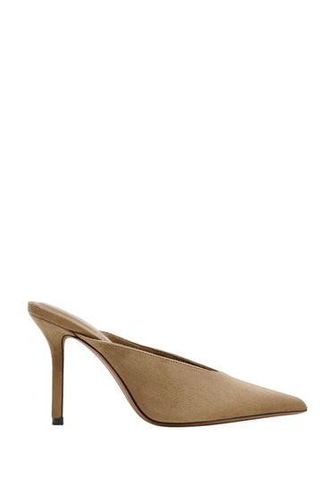 HIGH-HEEL MULES - Sand Brown by Zara