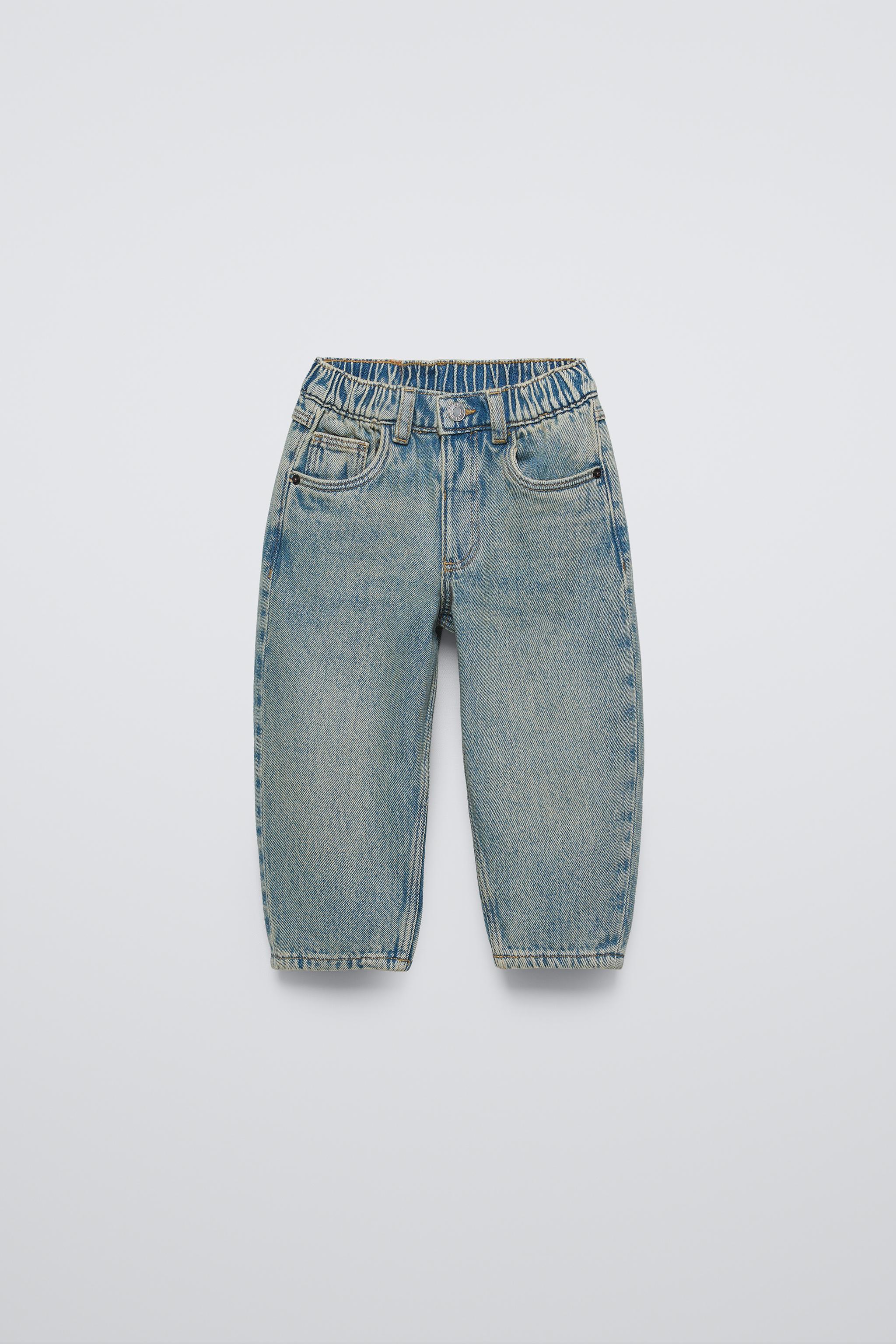 Zara Jeans Ballon En Azul 4 Anos 104 Cm Ninos