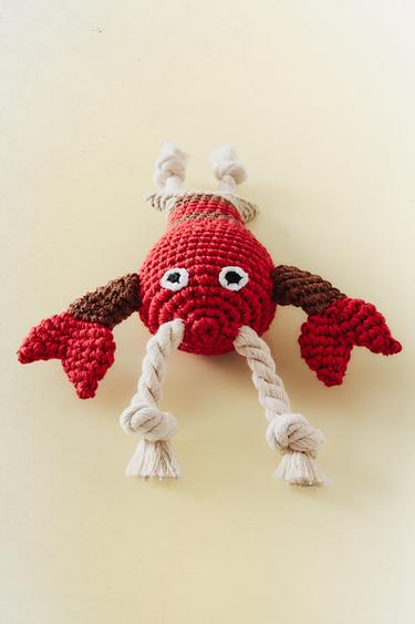 CROCHET LOBSTER PET TOY - Red by Zara