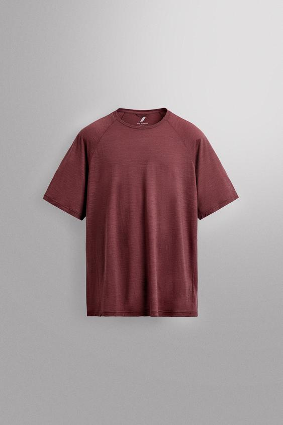 WOOL BLEND STRIPED JACQUARD T-SHIRT