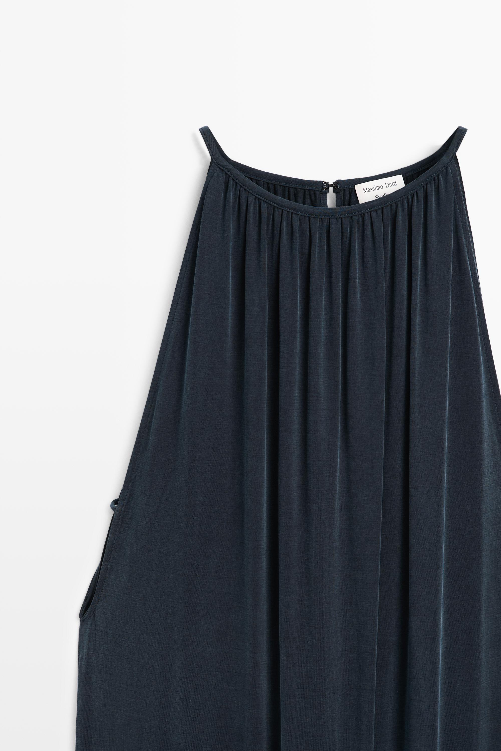 Robe midi fluide à plis - STUDIO