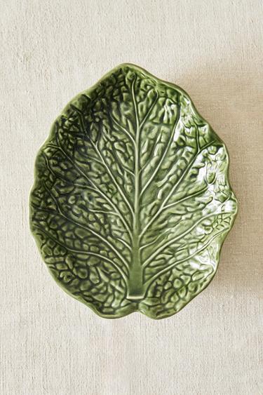 CABBAGE STONEWARE SERVING DISH - Green by Zara - Image 5
