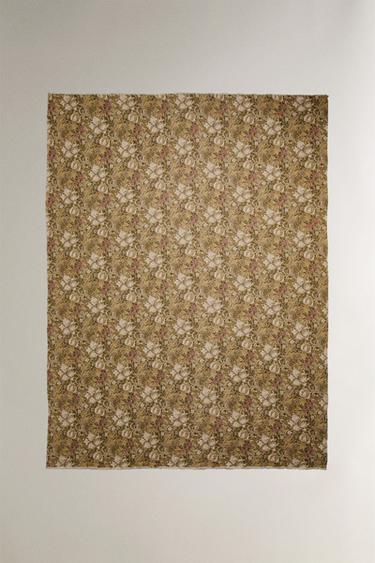 MORRIS & CO. LINEN THROW - Mustard by Zara