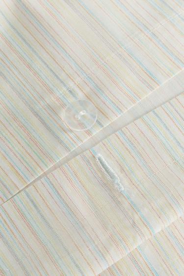 STRIPED FLAT SHEET - Ecru de Zara - Image 3