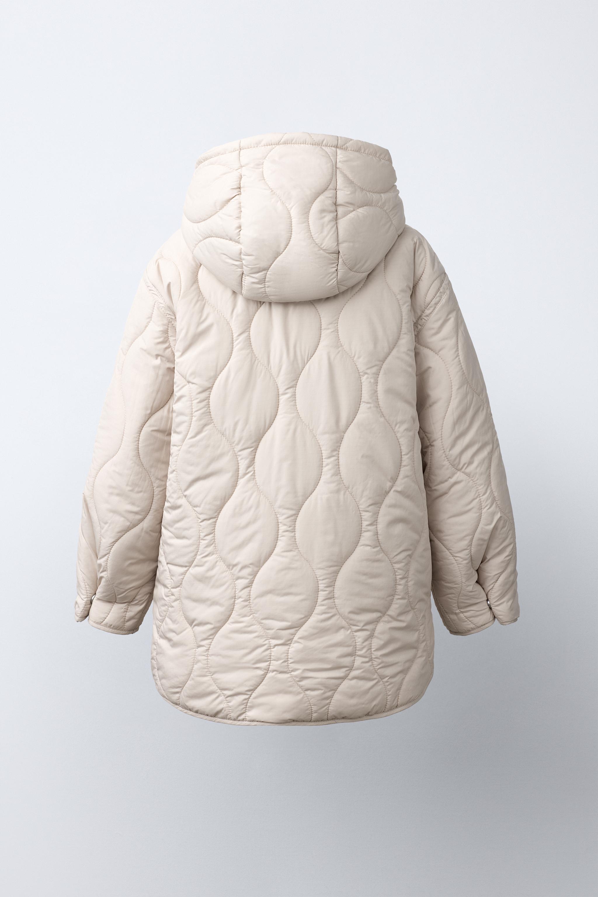 WATER-REPELLENT HOODED QUILTED JACKET
