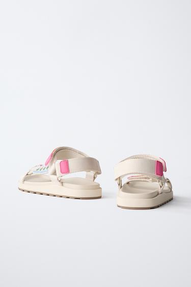 BEADED TECHNICAL SANDALS - Ecru White by Zara - Image 4